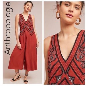 Anthropologie Maeve Desert Embroidered Jumpsuit 12